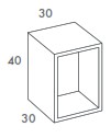 Columna de baño sin puerta de 40